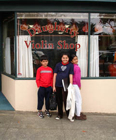 First customer with viola